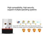 Bộ chuyển đổi WiFi USB 2.0 RTL8188 150Mbps 2.4GHz, card mạng ngoài