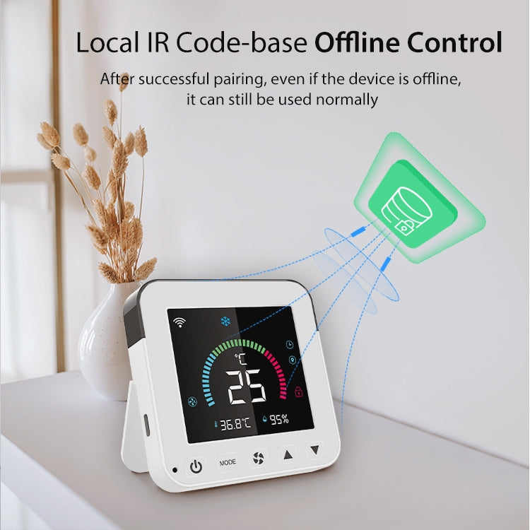 Bộ điều khiển điều hòa không khí thông minh màn hình màu hồng ngoại WiFi NEO NAS-RT01W