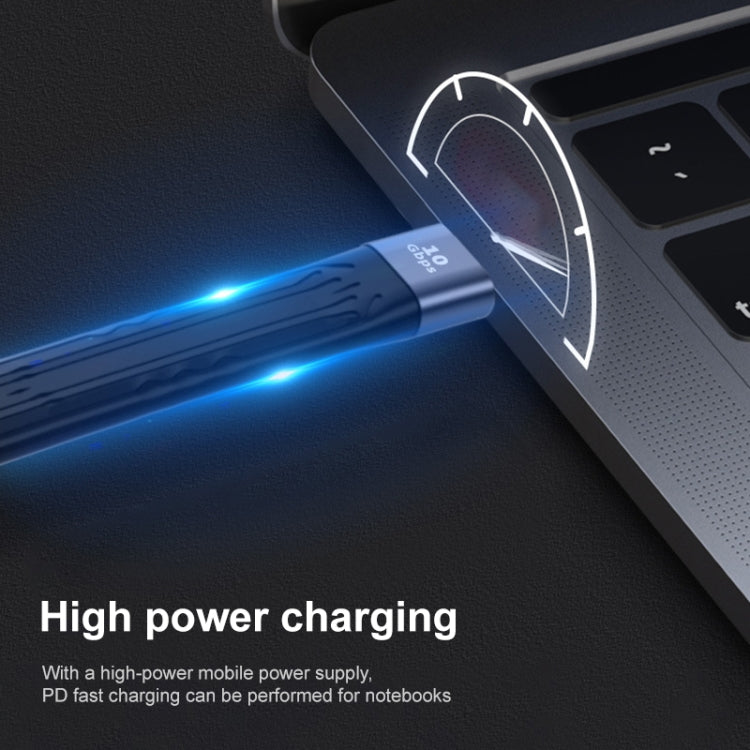 Cáp sạc nhanh đồng bộ dữ liệu mềm dẹt USB đực sang USB đực 10Gbps, USB đực sang USB đực