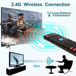MX3-L Chuột bay không dây 2.4GHz không đèn nền, Bàn phím điều khiển từ xa, Giọng nói không đèn nền