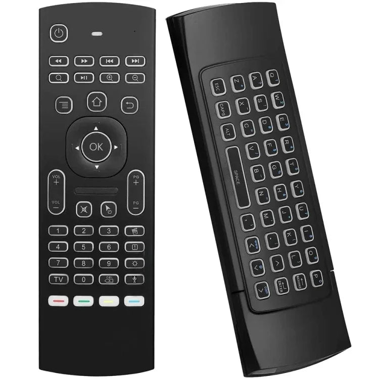 Điều khiển từ xa bàn phím chuột bay không dây 2.4GHz MX3-L phiên bản có giọng nói và đèn nền, Phiên bản có giọng nói và đèn nền
