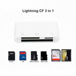 Đầu đọc thẻ 3 trong 1 NK-1011 CF / TF / SD cho thiết bị 8 Pin, NK-1011