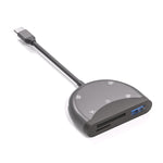 Bộ chuyển đổi 5 trong 1 NK-3039 USB-C / Type-C đực sang khe thẻ TF / SD + 3 USB cái, NK-3039