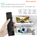 Điều khiển từ xa chuột bay không dây USB 2.4G phiên bản nước ngoài Q5 có con quay hồi chuyển + giọng nói, Hỗ trợ Set-Top Box / Máy tính, Con quay hồi chuyển + Giọng nói