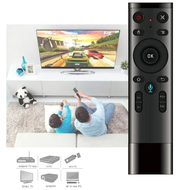Điều khiển từ xa chuột bay không dây USB 2.4G phiên bản nước ngoài Q5 có giọng nói, Hỗ trợ Set-Top Box / Máy tính, Giọng nói