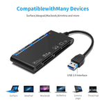 Rocketek CR7 Đầu đọc thẻ đa năng USB3.0 CF / XD / MS / SD / TF 7 trong 1, USB3.0