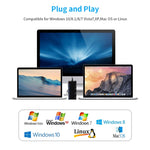 Rocketek CR7 Đầu đọc thẻ đa năng USB3.0 CF / XD / MS / SD / TF 7 trong 1, USB3.0