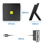 Rocketek CR319 Đầu đọc thẻ thông minh USB 2.0 Smart Card / SIM 2 trong 1