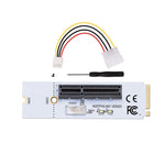 Bộ chuyển đổi khe cắm khai thác card đồ họa NGFF M.2 Key M sang PCI-E 1X / 4X / 8X / 16X với LED & cáp nguồn 4 chân, VER003 kèm cáp nguồn 4 chân