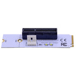 Bộ chuyển đổi khe cắm khai thác card đồ họa NGFF M.2 Key M sang PCI-E 1X / 4X / 8X / 16X với LED & cáp nguồn 4 chân, VER003 kèm cáp nguồn 4 chân