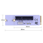 Bộ chuyển đổi khe cắm khai thác card đồ họa NGFF M.2 Key M sang PCI-E 1X / 4X / 8X / 16X với LED & cáp nguồn 4 chân, VER003 kèm cáp nguồn 4 chân