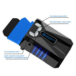 Quạt làm mát laptop di động Ice Troll 5 COOLCOLD, điều chỉnh tốc độ, hiệu suất cao, bộ điều khiển quạt làm mát notebook, AC 220V, AC 220V (Đen)