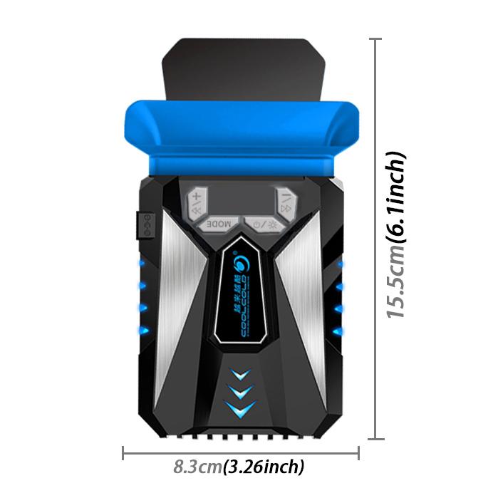 Quạt làm mát laptop di động Ice Troll 5 COOLCOLD, điều chỉnh tốc độ, hiệu suất cao, bộ điều khiển quạt làm mát notebook, AC 220V, AC 220V (Đen)