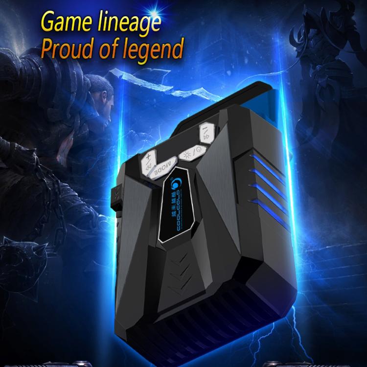 Quạt làm mát laptop di động Ice Troll 5 COOLCOLD, điều chỉnh tốc độ, hiệu suất cao, bộ điều khiển quạt làm mát notebook, AC 220V, AC 220V (Đen)