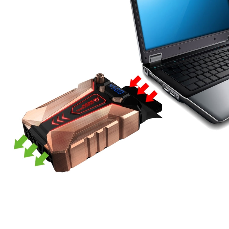 Quạt làm mát turbo siêu êm cho laptop Ice Troll 7 COOLCOLD, AC 220V (Đồng)