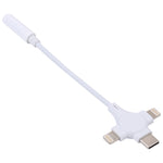 Cáp chuyển đổi âm thanh kỹ thuật số 2 đầu đực 8 Pin + USB-C/Type-C sang 3.5mm đầu cái