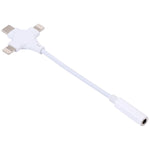 Cáp chuyển đổi âm thanh kỹ thuật số 2 đầu đực 8 Pin + USB-C/Type-C sang 3.5mm đầu cái