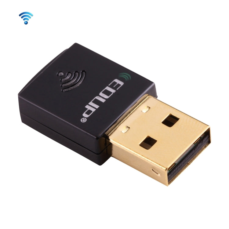 EDUP EP-AC1619 Card mạng WiFi USB không dây mini 600Mbps 2.4G / 5.8Ghz băng tần kép 150M+433M cho laptop / PC, EP-AC1619 600Mbps (Trắng), EP-AC1619 600Mbps (Đen)