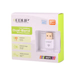 EDUP EP-AC1619 Card mạng WiFi USB không dây mini 600Mbps 2.4G / 5.8Ghz băng tần kép 150M+433M cho laptop / PC, EP-AC1619 600Mbps (Trắng), EP-AC1619 600Mbps (Đen)