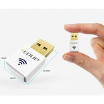EDUP EP-AC1619 Card mạng WiFi USB không dây mini 600Mbps 2.4G / 5.8Ghz băng tần kép 150M+433M cho laptop / PC, EP-AC1619 600Mbps (Trắng), EP-AC1619 600Mbps (Đen)