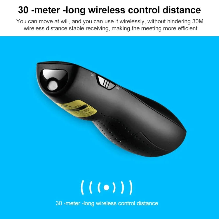 Logitech R800 Điều khiển từ xa trình chiếu PPT không dây USB 2.4Ghz Bút lật trang, R800