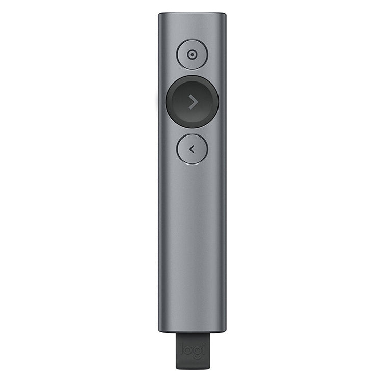 Logitech Spotlight Điều khiển từ xa trình chiếu PPT không dây USB 2.4Ghz Bút lật trang, Spotlight (Xám), Spotlight (Vàng)
