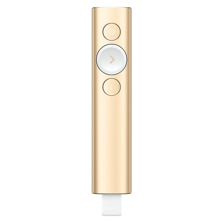 Logitech Spotlight Điều khiển từ xa trình chiếu PPT không dây USB 2.4Ghz Bút lật trang, Spotlight (Xám), Spotlight (Vàng)