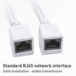 Bộ Cáp 2 trong 1 Bộ Tiêm POE RJ45 Và Bộ Tách Với Jack DC 2.1x 5.5mm Cái & Đực, 2.1x 5.5mm Cái