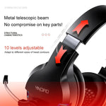 Tai nghe chơi game có dây chụp tai YINDIAO Q2, có mic, phiên bản: thẻ âm thanh USB đơn, Q2 thẻ âm thanh USB đơn (Trắng)