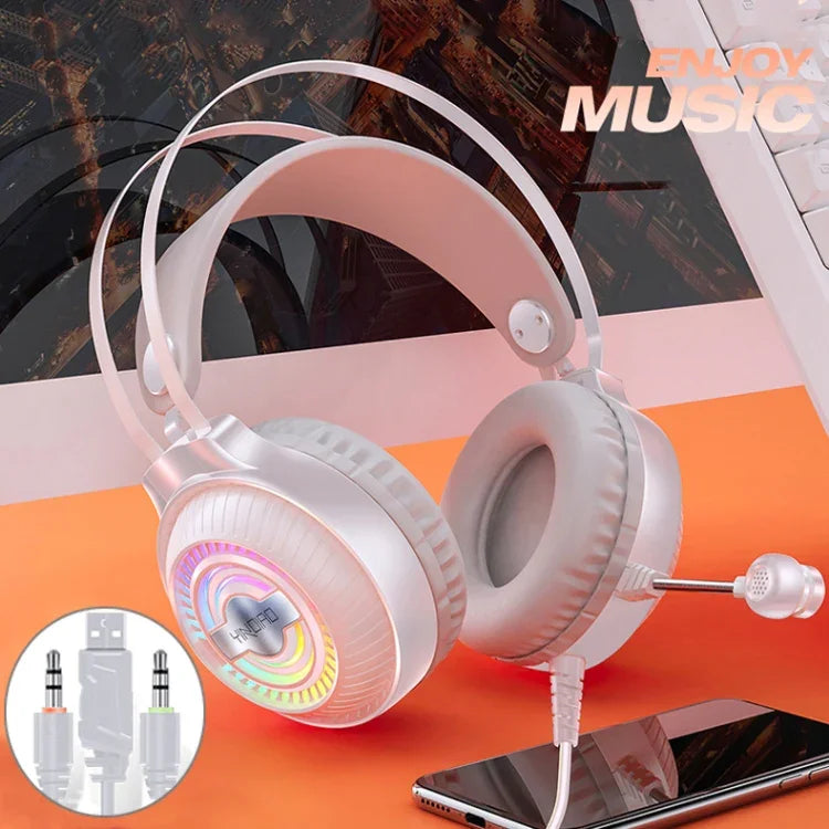 Tai nghe chơi game có dây chụp tai YINDIAO Q4, có mic, phiên bản: Dual 3.5mm + USB, Q4 (Đen), Q4 (Trắng)