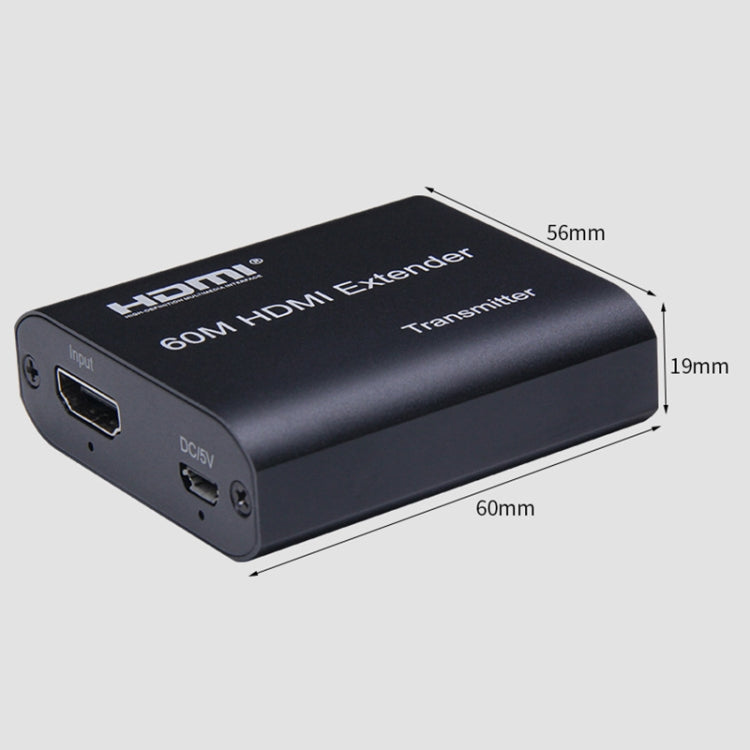 BOWU BW-HE60U Bộ mở rộng mạng HDMI sang RJ45 60m, 1080P 60m
