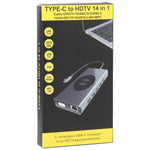 Trạm kết nối Type-C 14 trong 1 với sạc không dây (Cổng mạng 1000M), 14 trong 1