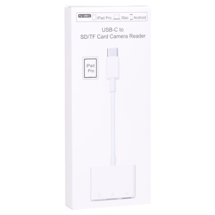 Đầu đọc camera 3 trong 1 USB-C / Type-C đực sang SD + TF + USB cái, NK103TC