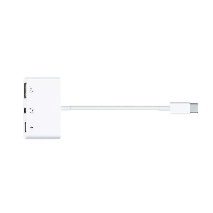 Bộ chuyển đổi OTG 3 trong 1 USB-C / Type-C đực sang Type-C + USB + 3.5mm cái