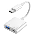 Bộ chuyển đổi camera 2 trong 1 USB-C / Type-C đực sang Type-C + USB cái, S-211