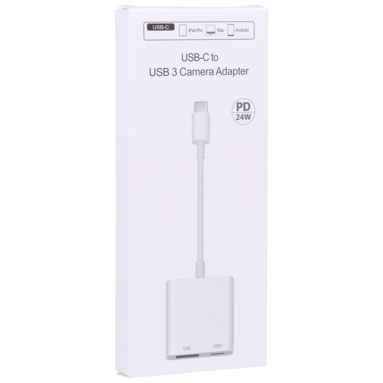 Bộ chuyển đổi camera 2 trong 1 USB-C / Type-C đực sang Type-C + USB cái, S-211