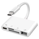 Đầu đọc camera 4 trong 1 NK108LTC USB-C đực sang SD + TF + USB + Type-C cái, NK108LTC
