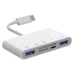 Bộ chuyển đổi 5 trong 1 USB-C đực sang SD / TF / 2xUSB / Type-C cái, NK1032TC