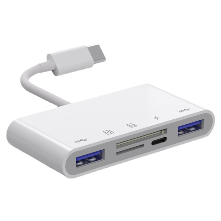 Bộ chuyển đổi 5 trong 1 USB-C đực sang SD / TF / 2xUSB / Type-C cái, NK1032TC