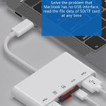 Bộ chuyển đổi 5 trong 1 USB-C đực sang SD / TF / 2xUSB / Type-C cái, NK1032TC