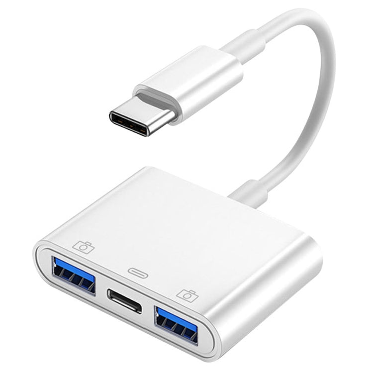 Bộ chuyển đổi camera S-202 3 trong 1 USB-C / Type-C đực sang Type-C + 2 x USB cái, S-202