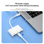 Bộ chuyển đổi camera S-202 3 trong 1 USB-C / Type-C đực sang Type-C + 2 x USB cái, S-202