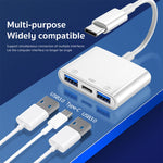 Bộ chuyển đổi camera S-202 3 trong 1 USB-C / Type-C đực sang Type-C + 2 x USB cái, S-202