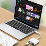Bộ chuyển đổi camera S-202 3 trong 1 USB-C / Type-C đực sang Type-C + 2 x USB cái, S-202