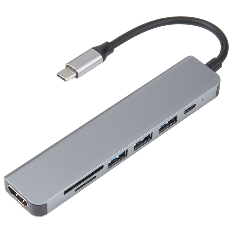 Bộ chuyển đổi HUB USB-C / Type-C sang USB 7 trong 1, 7 trong 1