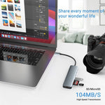 Bộ chuyển đổi HUB USB-C / Type-C sang USB 7 trong 1, 7 trong 1