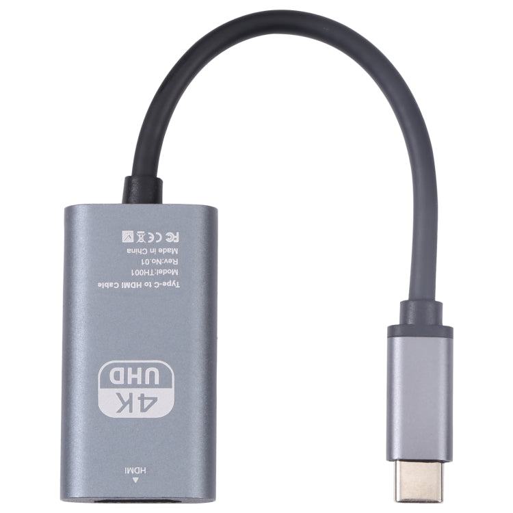 Bộ chuyển đổi USB-C / Type-C đực sang HDTV cái 4K UHD, TH001 (Xám), TH001 (Đỏ)