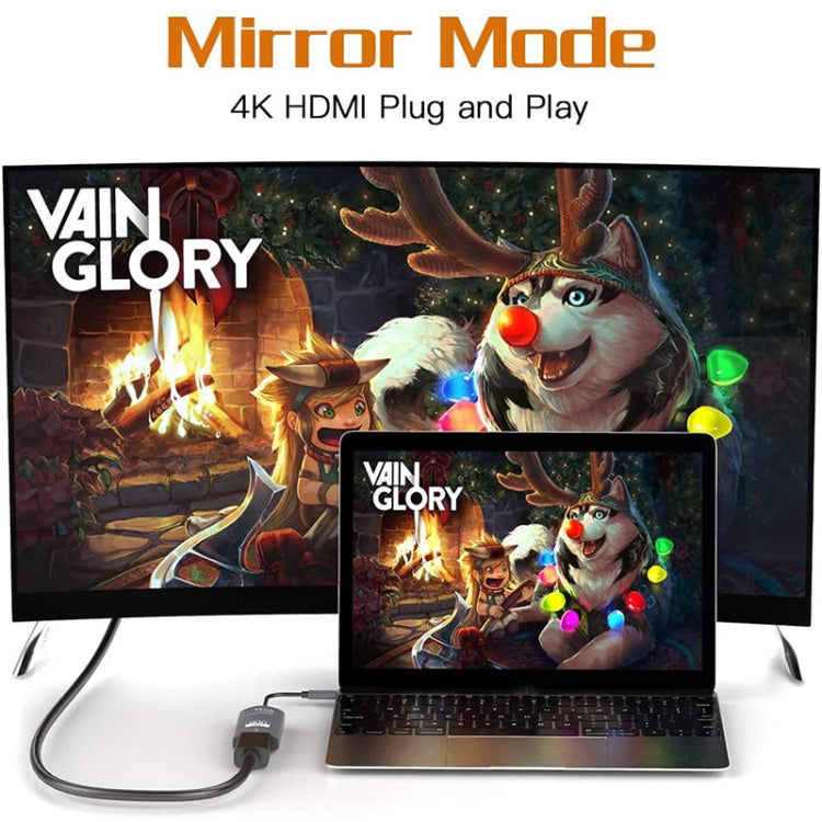 Bộ chuyển đổi USB-C / Type-C đực sang HDTV cái 4K UHD, TH001 (Xám), TH001 (Đỏ)