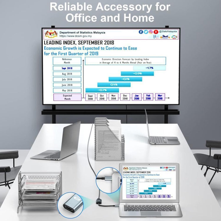 Bộ chuyển đổi USB-C / Type-C đực sang HDTV cái 4K UHD, TH001 (Xám), TH001 (Đỏ)