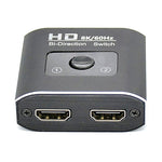 Bộ chuyển đổi video 2 trong 1 ST0003 8K HDMI Switcher hai chiều, 8K 60Hz Màu đen